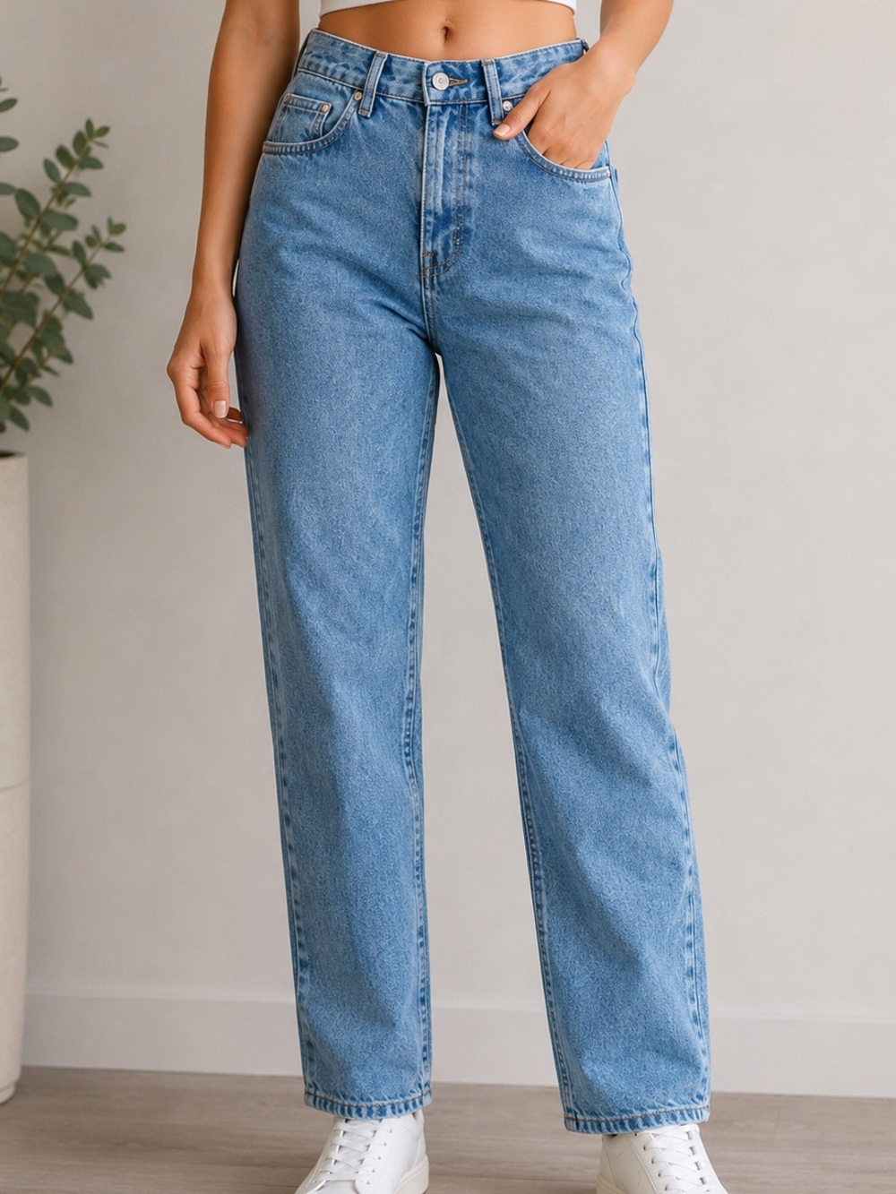 NWT The Ragged Priest Cougar Mom Jeans High Rise Straight Leg Denim 24